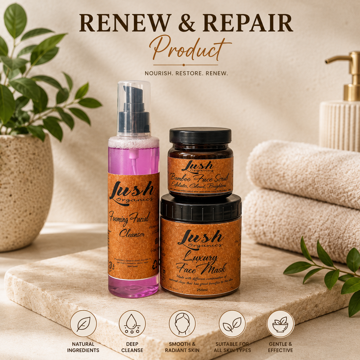 Luxury Clay Mask 250ml | Purifying Facial Clay Mask
