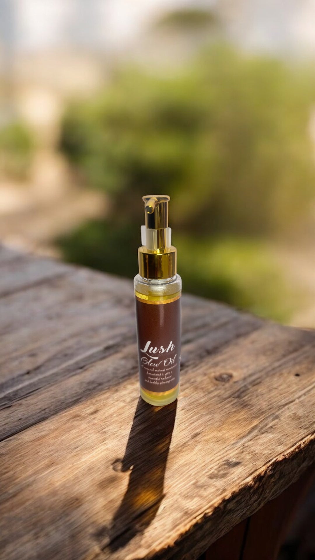Glow body oil