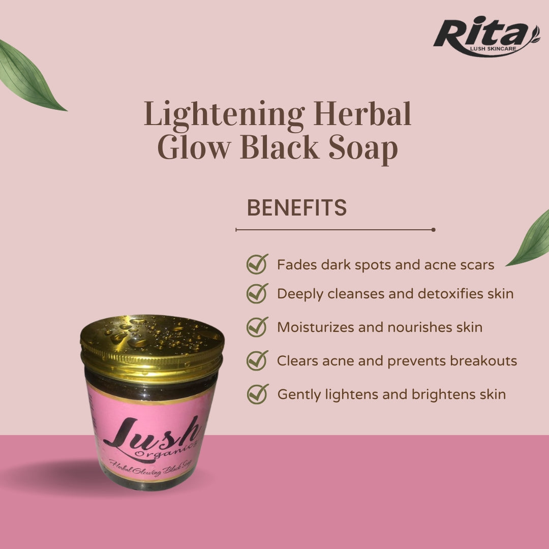Flawless lightening herbal black soap