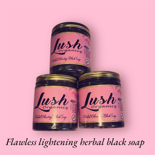 Flawless lightening herbal black soap