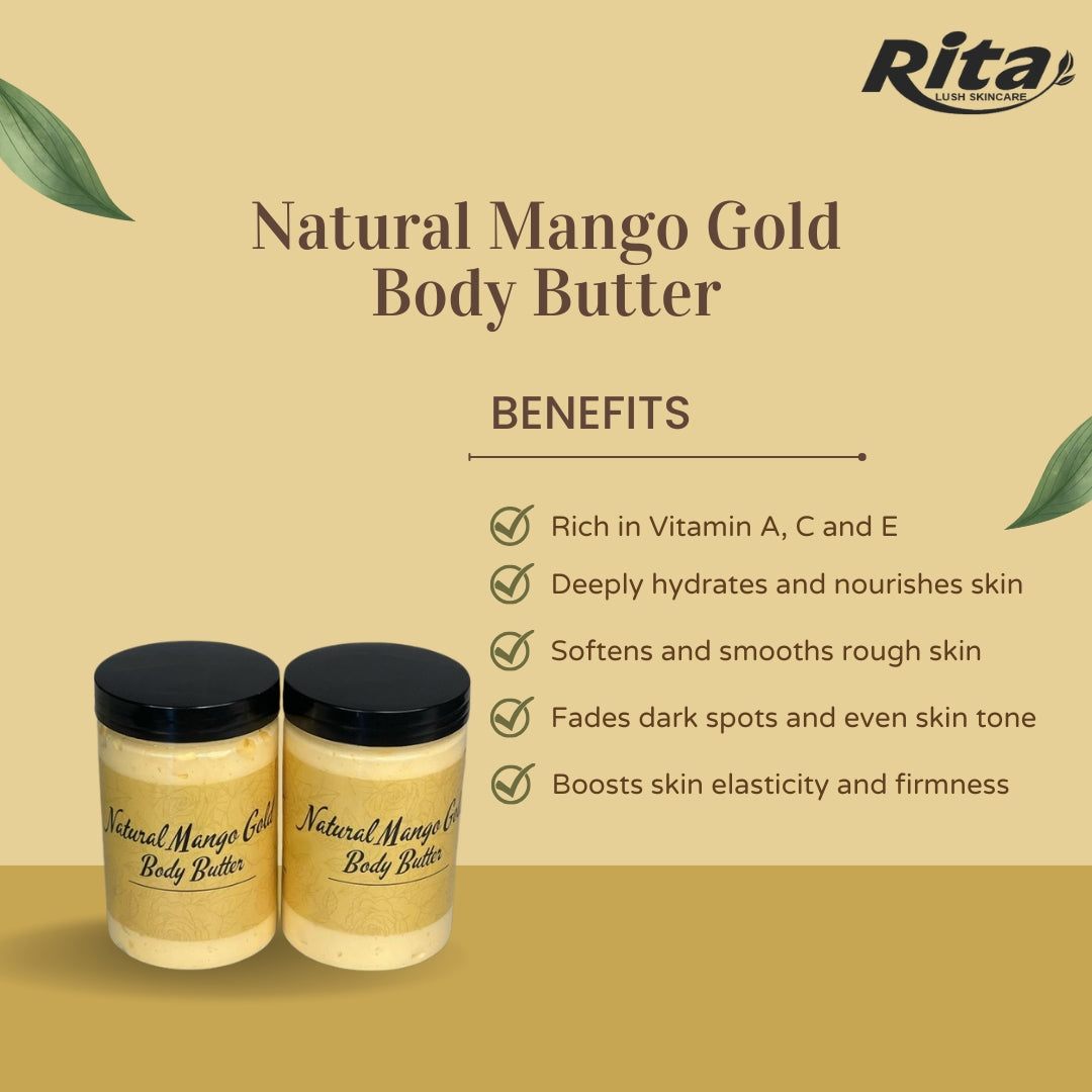 Natural mango  gold body butter