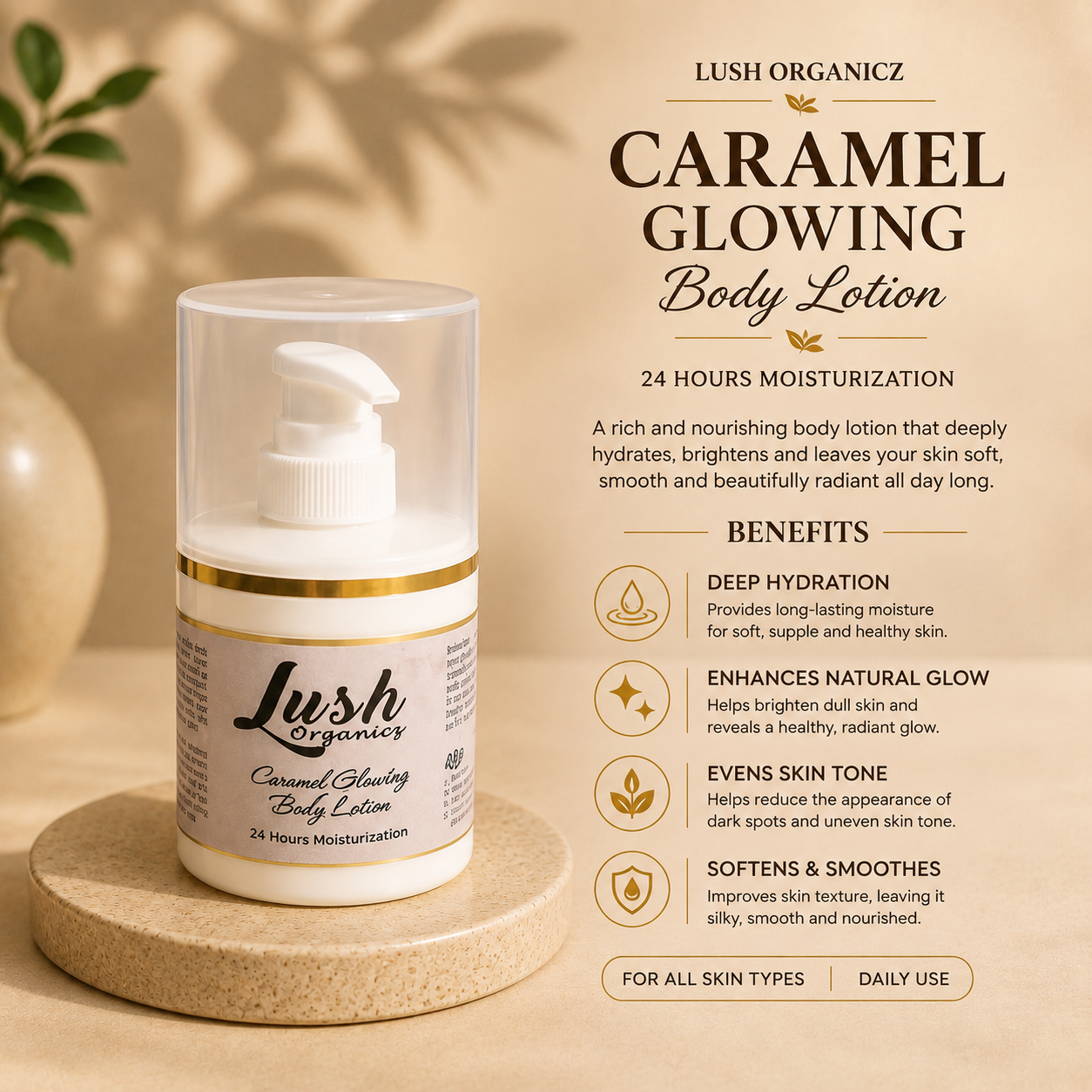 Caramel Glowing Body Lotion