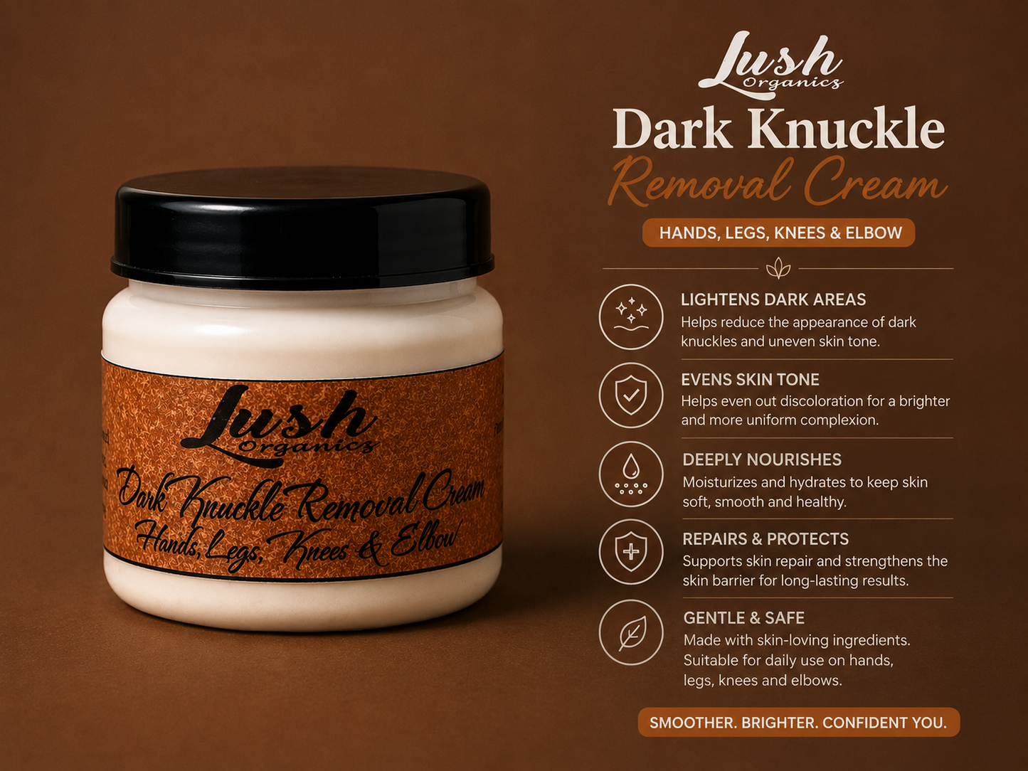 Dark Knuckle Removal Cream (Hands, Legs, Knees & Elbows)