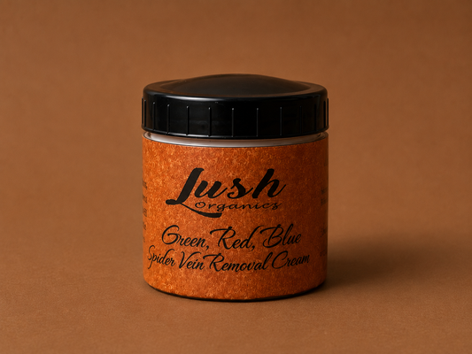 Green, Red & Blue Spider Vein Removal Cream