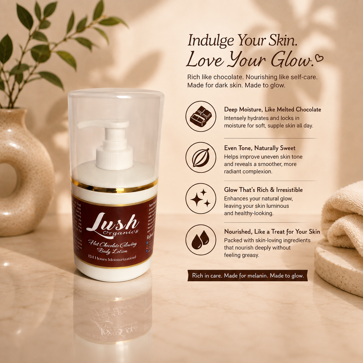 Hot Chocolate Glowing Body Lotion