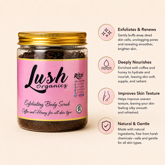 Lightening Coffee & Honey Exfoliating Body Scrub