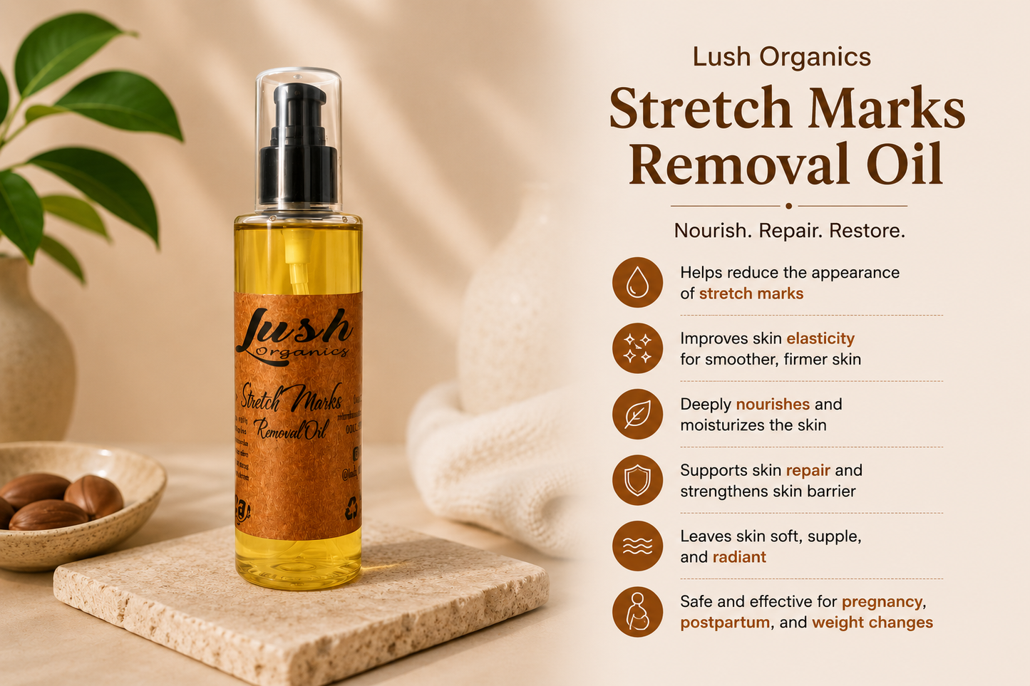 Stretch Marks Removal Oil