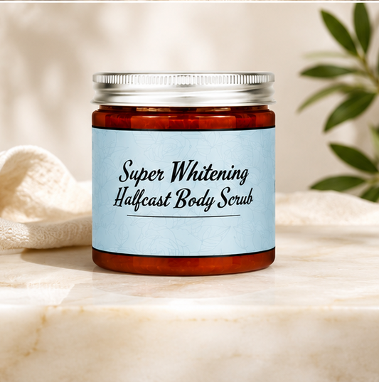 Super Whitening Half Cast Body Scrub| Exfoliating Brightening Body Scrub