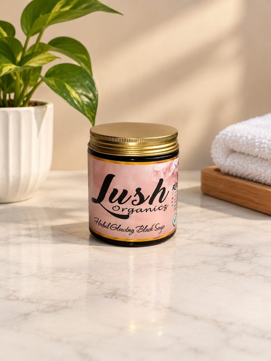 Caramel African Black Soap | Natural Herbal Body Soap